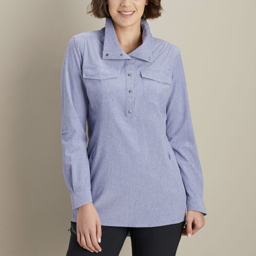Duluth Trading Sol Survivor Sun Protection Tunic Blue Size 2X